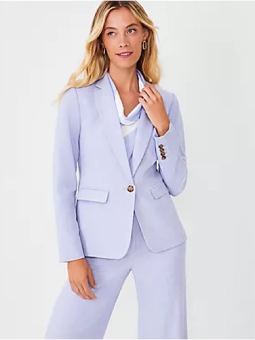Ann Taylor Suit Jacket in Cross Weave